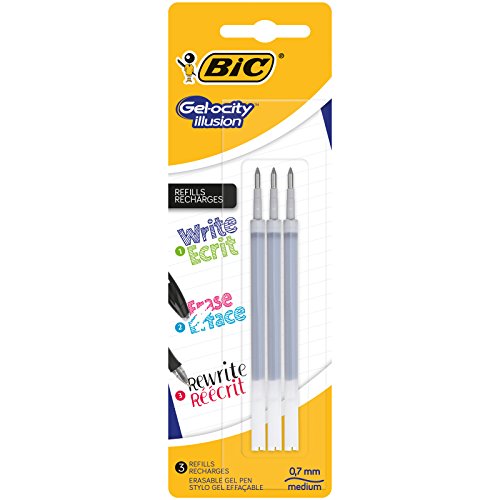 Recargas para Canetas de Gel Bic Gel-Ocity Illusion Preta BIC - Tinta e recargas de caneta - recarga, caneta de gel, bic, gel-ocity illusion, preta
