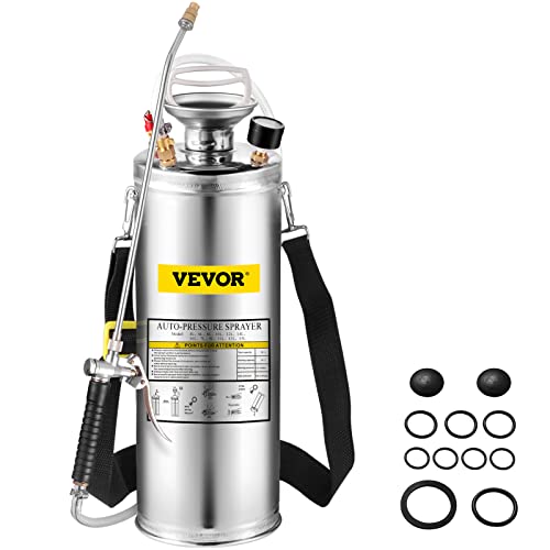 Pulverizador de Água HAPPYBUY HD-02 (13L) Happybuy - Pulverizadores de jardim - 13 litros, válvula aço inoxidável, pressão regulável, mangueira 3 metros