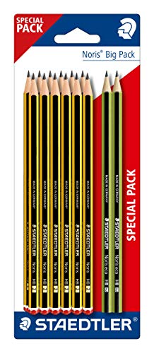 Lápis de Carvão STAEDTLER HB (Multicor - 12 Tabletas) Staedtler - Lápis de madeira - multicor, 12 tabletas, ponta suave, traço médio