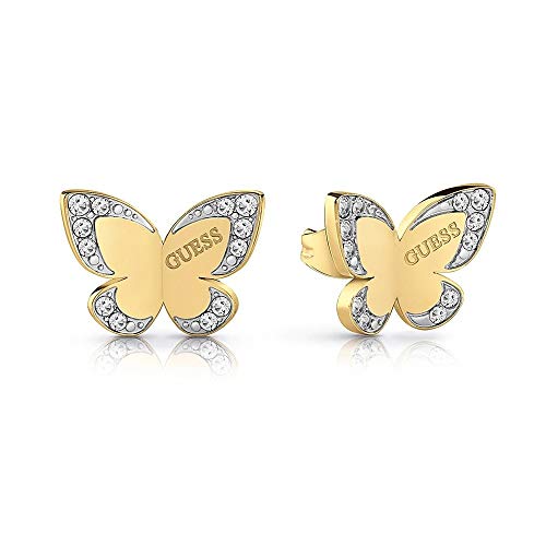 Guessed Earrings Love Butterfly 18K Gold Acuarela Guess - Brincos - 18k ouro, acuarela, borboletas, ajustável