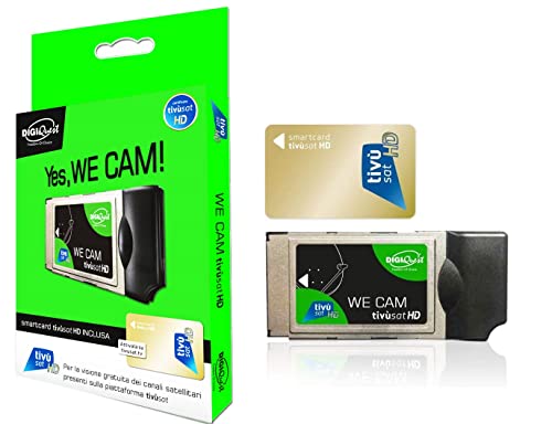 DigiQuest Tivisatcam Hd 4K Ultra Hd Camara para Televisores Tivusat - Áudio - hd, 4k ultra hd, adaptador tivu, compacta