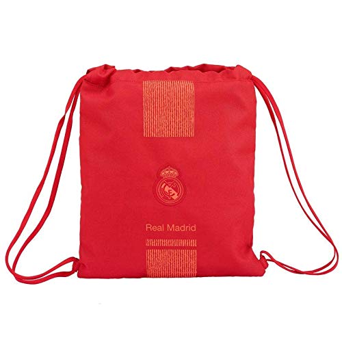 Livro Saco Plano Real Madrid Red 3ª Equipación de (Espanhol) safta - Mochilas - fecho de cordão, mochila, bolso interior, plano
