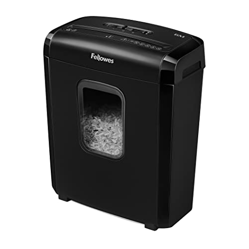 Destruidora FELLOWES Powershred 6M Microcorte Preto Fellowes - Destruidoras de papel - 6 folhas, microcorte, partículas microscópicas, grapas