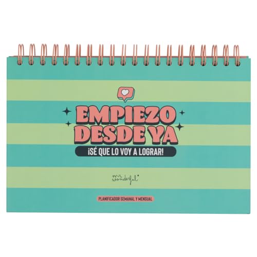 Organizador Semanal e Mensal MR. WONDERFUL Planificador Semanal e Mensal Mr. Wonderful - Papel de impressora e copiadora - semanal, mensal, planificador