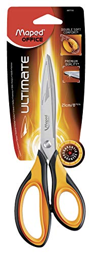 Maped Ultimate 21Cm Scissors Ergonomic Maped - Ferramentas de corte e relevo para artesanato - carbono, ergonômico, non-slip, direito