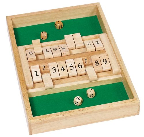 Jogo de Tabuleiro GOLIATH SHUT THE BOX (Idade Mínima Recomendada: 4 anos) Goki - Jogos - jogo de tabuleiro, goliath shut the box, 4 anos