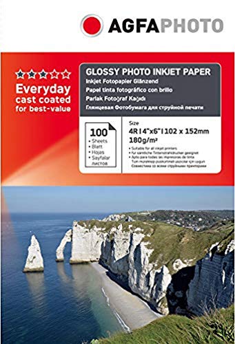 Papel Fotográfico AGFA PHOTO A6, 10 Folhas AgfaPhoto - Papel fotográfico - papel fotográfico, agfa photo, A6, 10 folhas, impressão de fotografias