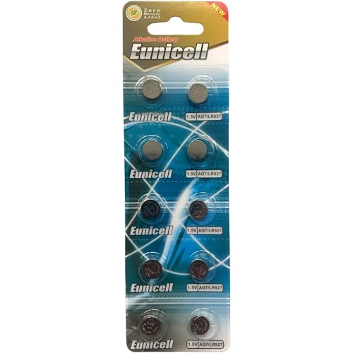 Pilha Recarregável UNICELL Eunicell AG7 Alcalina Eunicell - Baterias de uso geral - alcalino, cilíndrico, 1200 mAh, 12 v