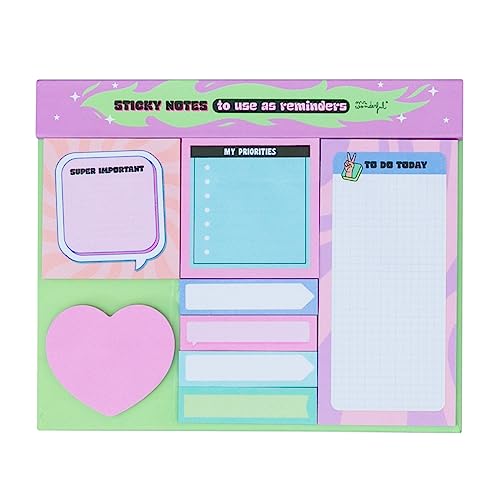 Bloco de Notas Autocolante MR. WONDERFUL 50 Folhas Mr. Wonderful - Notas autoadesivas - autocolantes, 50 folhas, personalizável