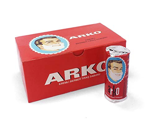 Creme de Barbear ARKO Shaving Cream Soap Stick (12 unidades) Arko - Creme de barbear - creme, barbear, shaving cream, soap stick