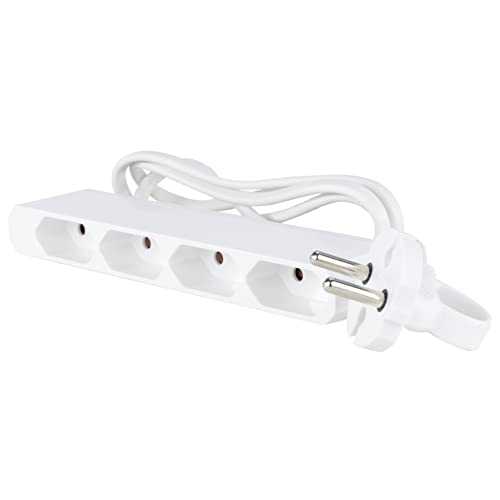 Tomada GAOLINE EU4 (Schuko) para Europa (Branco) GAO - Fios e cabos elétricos - schuko, europa, branco