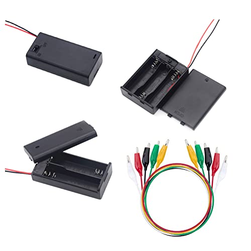 Porta-Bateria WJUAN 3 Pcs Portapilas, Caja de Batería de Plástico WJUAN - Suportes de bateria - porta-bateria, caixa de bateria, plástico