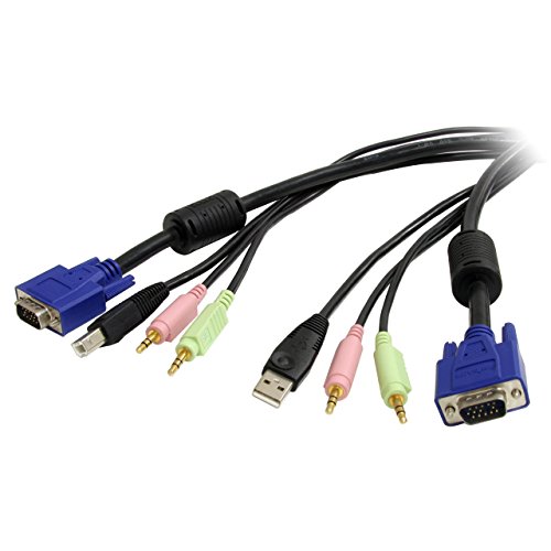 StarTech.com SV231USBKVM cabo para comutador de vídeo 1,83 m Preto STARTECH.COM - Cabos de armazenamento e transferência de dados - cabo, comutador de vídeo, 1,83m, preto