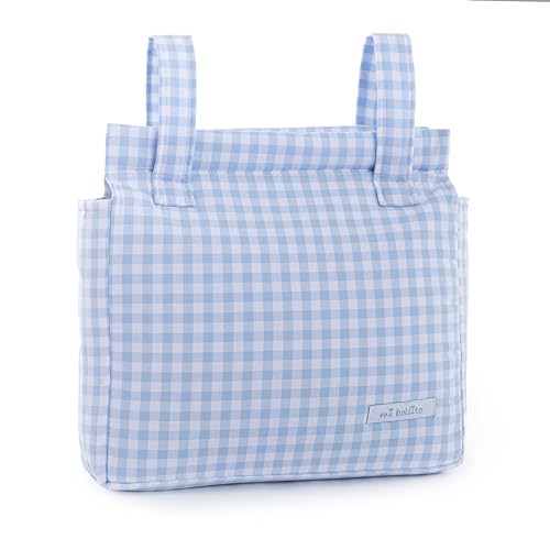 Mala Organizadora MI BOLLITO Azul (31x23x14 cm) MI DULCE BOLLITO, S.L. - Móveis para bebês e crianças pequenas - 3 compartimentos, bolso exterior, tecido suave, material resistente
