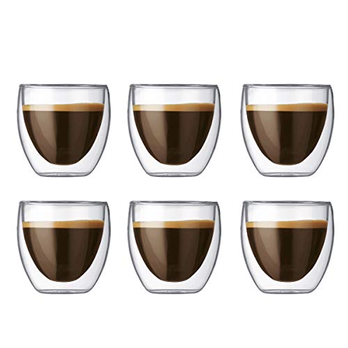 Conjunto de 6 Copos BODUM Pavina (Vidro) Bodum - Copos - conjunto, 6 copos, vidro, 12L, polipropileno