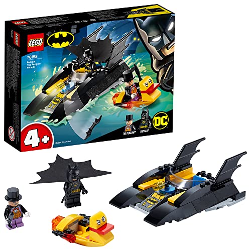 LEGO Marvel - Caça ao Pingüino na Batlancha - 76158 (Idade Mínima: 7 - Peças: 434) LEGO - Blocos de encaixe - marvel, caça ao pingüino, batlancha, 434 peças