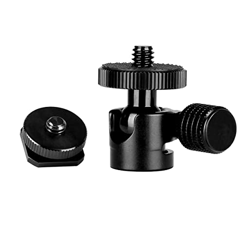 Tripé KOOLEHAODA 1/4 Trípode de Cabeça Sferica Super Pequena com Adaptador de Sapata para Máquina Fotográfica koolehaoda - Cabeças de tripé e monopé - alumínio, cabeça esférica, 22g, 28mm