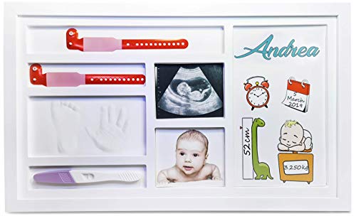 Kit de Impressão de Pés e Mãos para Recém-Nascidos SP SEMPRE + - Móveis para bebês e crianças pequenas - kit, impressão, pés, mãos, recém-nascidos, selo, metal, tampa, vidro, manual, instruções