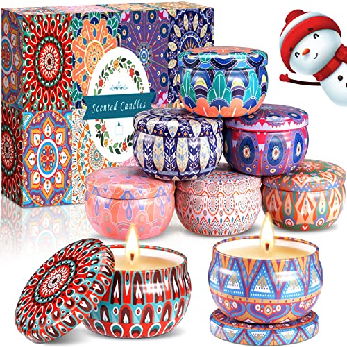 Conjunto de Velas MULEVIP Aromáticas (8 Unidades) MULEVIP - Velas - velas aromáticas, fragração ameixa, conjunto 8 unidades, cera natural