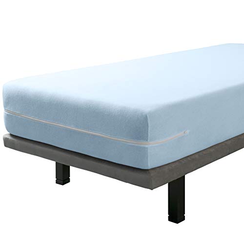 Savel Capa para colchão com cremallera 160x190/200 cm azul Tilber' - Capas para colchão - colchão, cremallera, 160x190, azul