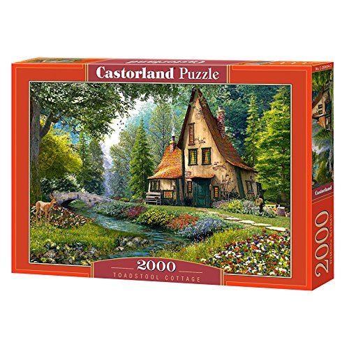 Puzzle CASTORLAND Toadstool Cottage (Idade Mínima Recomendada: 8 anos - 2000 Peças) Castorland - Quebra-cabeças de encaixar - 2000 peças, 8 anos, imagem fixa, bordas encaixáveis