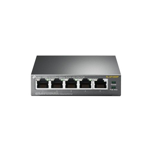 Switch TP-LINK TL-SF1005P (5 Portas - 100 Mbps) TP-Link - Concentradores e comutadores - 5 portas, 100 mbps
