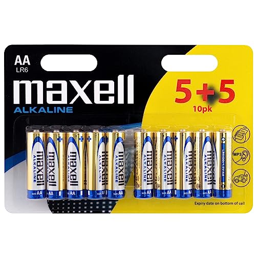 Pilhas MAXELL AA LR6 MN1500 (10 unidades) Maxell - Baterias de uso geral - 1,5v, 1500 mAh, aa, alcalino