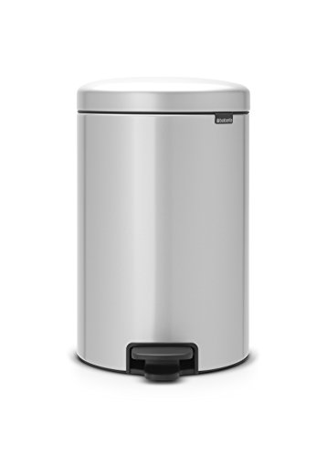 Caixote do Lixo BRABANTIA 114069 (Cinzento) Brabantia - Lixeiras e cestos de lixo - redondo, compacto, abertura por pressão