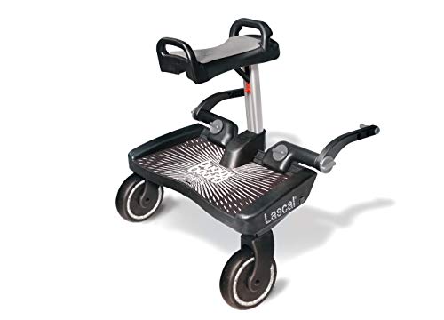 Carrinho de Bebé LASCAL Buggyboard Maxi+ Preto Cinza Lascal - Móveis para bebês e crianças pequenas - carrinho bebé, passeio, antideslizante, suspensão, conforto