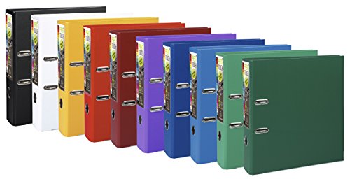 Argolas de Capa EXACOMPTA Prem'Touch (Multicor) EXACOMPTA - Pastas Organizadoras - 80g/m², cartão laminado, anel D, polipropileno