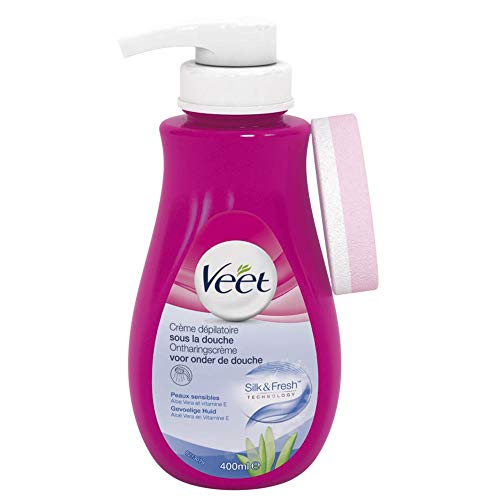 Creme Depilatório VEET Shower & Go (400 ml) Veet - Banho e corpo - depilador, seco e húmido, 24 horas, uso diário