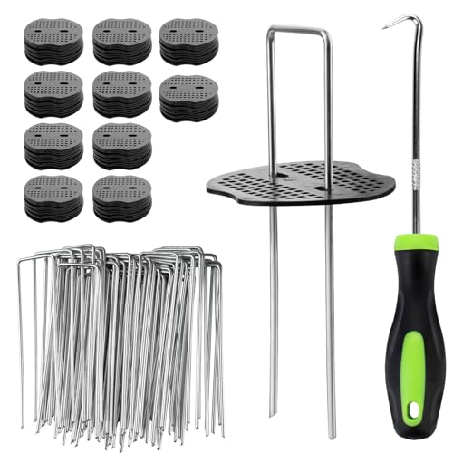 Gripes de Jardim com Arandelas 100 Unidades Velway Velway - Jardinagem - 100 unidades, aço inoxidável, 15 cm, paredes