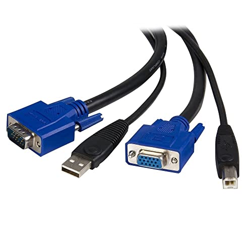 Cabo de Vídeo Adaptador StarTech.com SV231USBGB2M VGA + USB A Preto STARTECH.COM - Acessórios de computador - vga, usb a, adaptador, preto