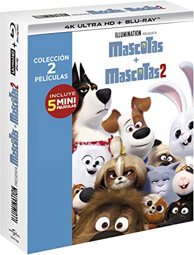 Blu-Ray Pack: Mascotas 1+2 (4K Ultra Hd +) (Edição em Espanhol) Universal Pictures - Dvds e vídeos - blu-ray, pack, mascotas, ultra hd