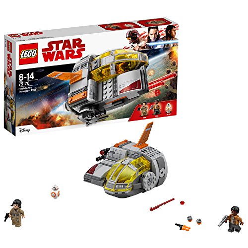 LEGO Star Wars: Transportador Resistência (Idade Mínima: 7) LEGO - Blocos de encaixe - transportador, resistência, finn, rose, BB-8