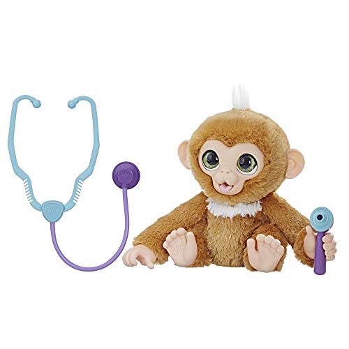 Peluche FURREAL FRIENDS Zandi (Idade Mínima Recomendada: 3 anos) Hasbro - Brinquedos - peluche, furreal friends, zandi, idade mínima recomendada 3 anos, bebé macaco, visitá médica