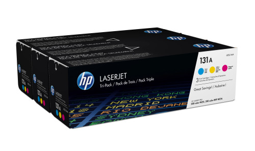 Tóner HP Laserjet Original 131A (Cyan, Magenta, Amarelo) HP - Cartuchos de toner e jato de tinta - laser, ciano, magenta, amarelo, 1800 páginas