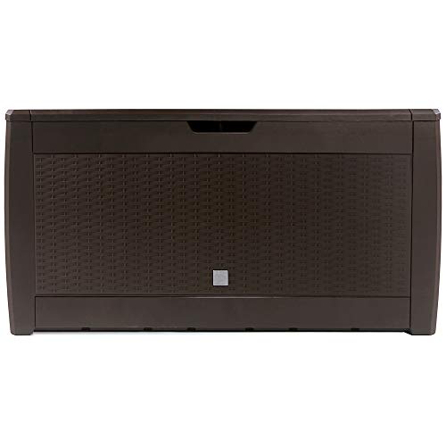 Caixa de Arrumação Casaria com Rodas | 119 x 48 x 60 cm - Castanho Casaria - Caixas de armazenamento externas - rodas, 119x48x60 cm, castanho