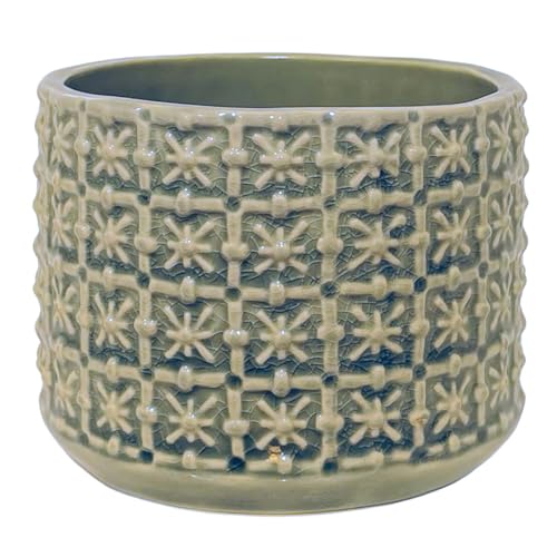 Vaso NORDRING 000.001.002.001 (Verde - 6 x 11 x 7 cm) Nordring - Vasos e canteiros - verde, 6x11x7 cm, sem furo, gres