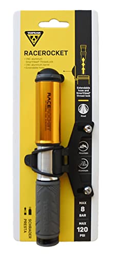Mini Bomba de Ar TOPEAK Racerocket Gold Pump Mini TOPEAK - Equipamento atlético de uso geral - mini, bomba, ar, potente, motor
