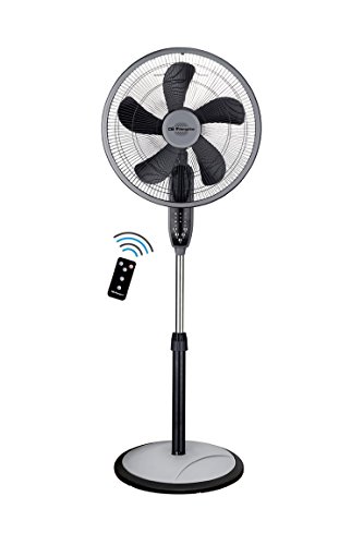 Ventilador de Pie Orbegozo SF 0246 | 3 Velocidades | 55W | Diámetro 40cm Orbegozo - Ventoinhas de mesa e de pedestal - 3 velocidades, 55W, oscilação 80º, temporizador 7,5h