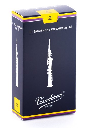 Vandoren Saxophone Soprano Alto Saxophone Reed 2 VANDOREN - Acessórios para instrumentos de sopro de madeira - soprano, alto saxophone, reed 2, flexibilidade, timbre rico