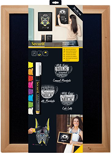 Quadro de Parede de Ardósia SECURIT WBWTE3010 SECURIT - Quadros-negros - ardósia, 3 prateleiras, durável, resistente à humidade
