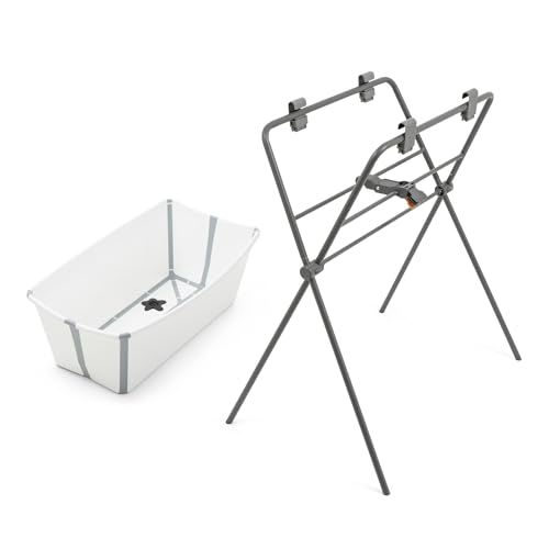 Banheira STOKKE Flexi Bath (Branco - Alumínio) Stokke - Banheiras para bebês e assentos de banho - banheira, alumínio, branco