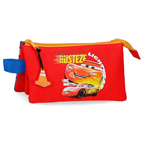 Estojo Escolar DISNEY CARS Rusteze Lightyear (22,5 x 2,5 x 16 cm) Disney - Estojos para canetas e lápis - estojo escolar, DISNEY Cars, rusteze lightyear, pvc, cor preta, amarelo