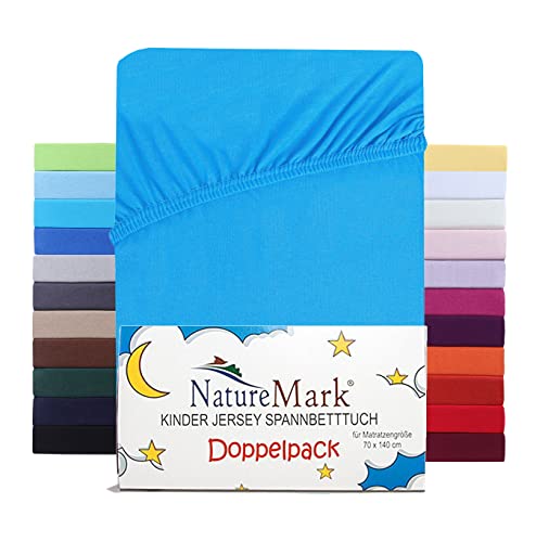 Conjunto de Lençóis NATUREMARK Turquesa (70x140cm) NatureMark - Roupa de cama e cama - lençóis, naturemark, turquesa