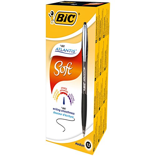 Esferográfica BIC Atlantis Preto (12 Un) BIC - Canetas - preto, esferográfica, bic atlantis