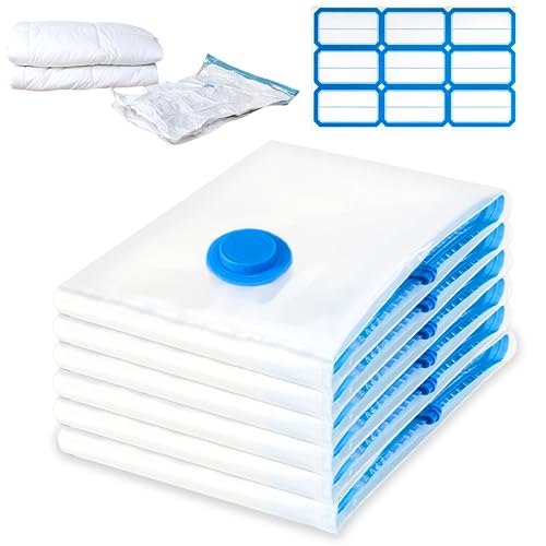 Sacos de Vácuo JUMBO (6 Un - 100 x 80 cm) Carehabi - Sacolas de armazenamento doméstico - 100x80 cm, 6 unidades, sacos de vácuo