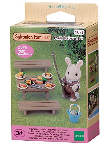 Conjunto de bonecos Sylvanian Families Conjunto de churrasco SYLVANIAN FAMILIES - Brinquedos - barbacoa, pescador, acessórios, peixe fresco