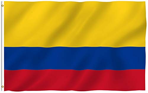 Bandeiira Anley Fly Breeze Bandeira de Colômbia 3X5 Pés Anley - Bandeiras e cataventos - bandeira, colômbia, 3x5 pés